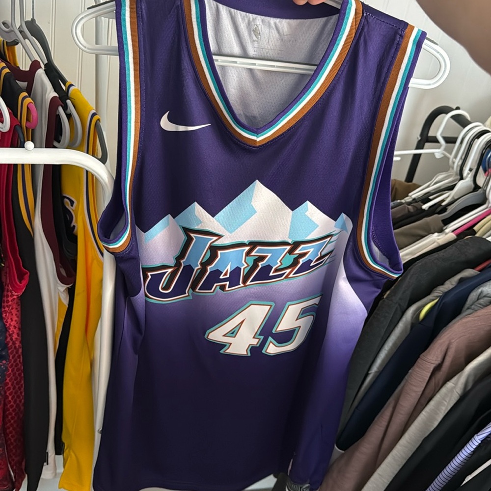 Utah Jazz throwback Donovan Mitchell jersey
